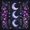 Sun Moon 03, variant on Homewish Hippie Sun Moon Bed Sheets, Cosmos Galaxy Stars Bed Sheets, Gold Black, 4 Pieces, 1 Flat Sheet, 1 Fitted Sheet and 2 Pillowcases