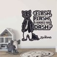thumbnail image 2 of Hundered Yard Dash Quote Zootopia Cartoon Quotes Wall Sticker Art Decal for Girls Boys Room Bedroom Nursery Kindergarten House Fun Home Decors Stickers Wall Art Vinyl Decoration Size (10x8 inch), 2 of 3