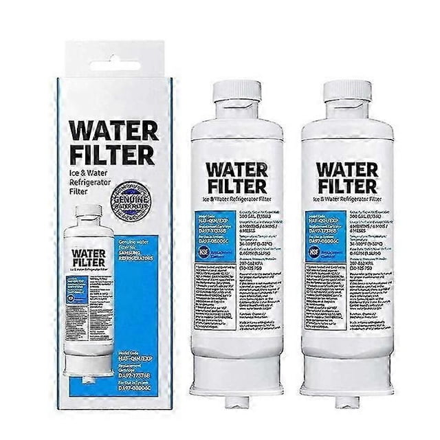 2 Pack Replacement Refrigerator Water Filter For Samsung Da97-17376b Da97-08006c Haf-qin Haf-qin/exp