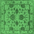 thumbnail image 1 of Ahgly Company Indoor Square Oriental Emerald Green Traditional Area Rugs, 4' Square, 1 of 4