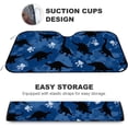 thumbnail image 4 of Car Windshield Sunshade Blocks Sun Visor Protector Fun Cartoon Dinosaurs Foldable Sun Shield For Vehicle Car Truck SUV Van 51x27.5 inches Keep Vehicle Cool, 4 of 6