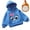 Blue, variant on Byoo Toddler Girl Hoodie Oversized Cartoon Cat Printed Long Sleeved Hooded Top Casual Pullover Sweatshirt Outerwear