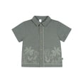 thumbnail image 4 of Modern Moments by Gerber Toddler Boy Button Front Shirt with Embroidery Set, 2-Piece, Sizes 12 Months - 5T, 4 of 11