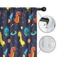 thumbnail image 4 of Blackout Kids Curtains,Space Dinosaurs Rockets Pattern Childrens Insulated Curtains Set Of 2,Bedroom Essentials,Toddler Room Decor 42"x54", 4 of 5