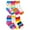 Multicolor, variant on Jefferies Socks Girl's Rainbow Stripes Hearts Smiley Face Crew Socks 6 Pair Pack