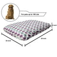 thumbnail image 2 of Guatemalan Pet Bed, Abstract Geometric Vibrant Maya Mystic Culture Folk Design, Chew Resistant Pad for Dogs and Cats Cushion with Removable Cover, 24" x 39", Multicolor, by Ambesonne, 2 of 4