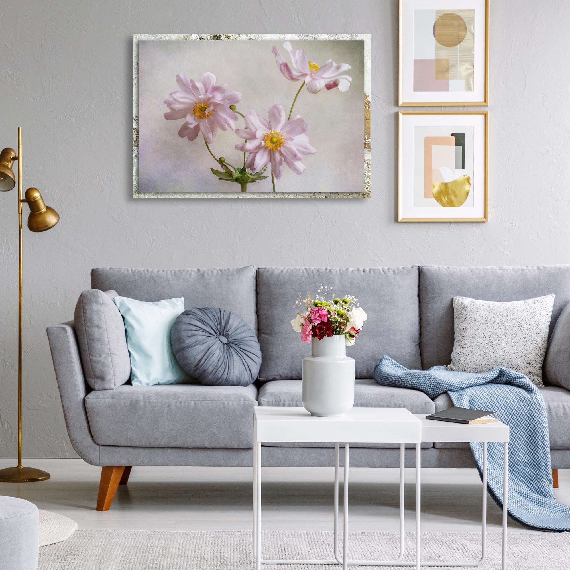 Anemones Distressed Frame