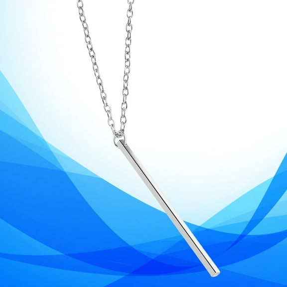 LOLIPPYY Elegant Vertical A Word Bar Necklace for Women's Alloy Jewelry Perfect for Special Occasions