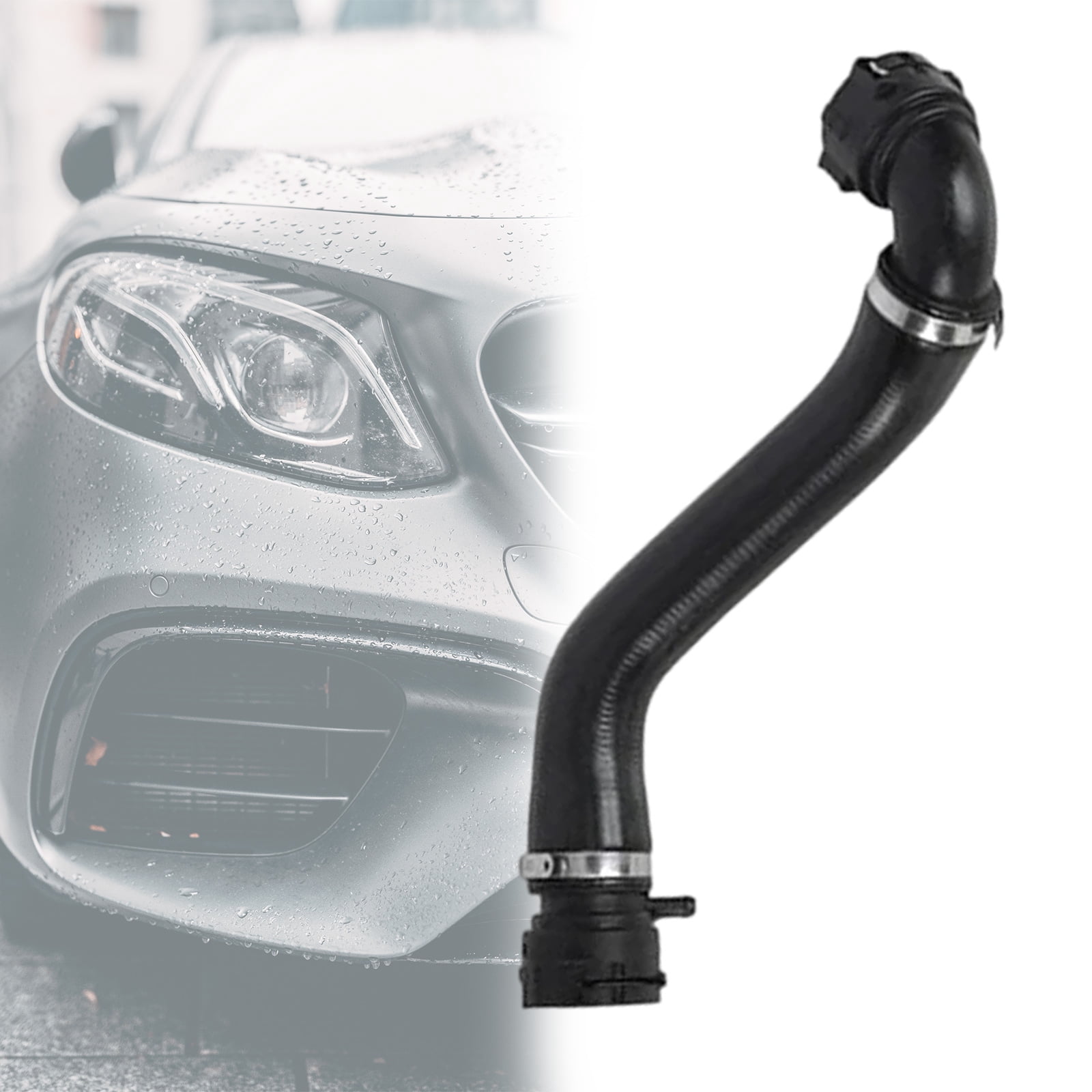 BIBABLYKE Water Radiator Coolant Upper Hose for E81 E87 17127521361 Replacement Car Engine Cooling System Radiator Hose Pipe
