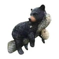 thumbnail image 1 of Cachorro de oso, estatua abrazando un árbol, oso negro en un árbol, estatua de arte de resina creativa para montaje en pared al aire libre, mirador de, 1 of 9