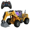 thumbnail image 2 of YOPTOP Metal Diecast Excavator Construction Truck Toy Tractor  Heavy Metal Excavator,e, 2 of 8