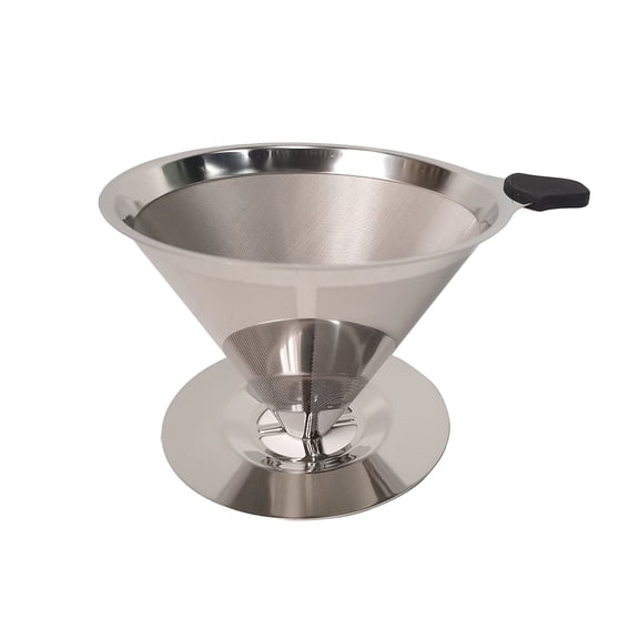 Reusable Double Layer Coffee Filter in Stainless Steel for Drip Brewing