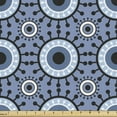 thumbnail image 1 of Abstract Fabric by the Yard Upholstery, Design of Intertwined Like Circular Eyes Abstract Round Elements in Retro Design, Decorative Fabric for DIY and Home Accents, Ceil Blue by Ambesonne, 1 of 5