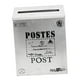 thumbnail image 5 of Buzón de correos de estilo europeo para montaje en pared exterior. Blanco-1, 5 of 6