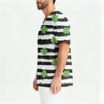 thumbnail image 4 of Fgvctg Mens St. Patrick's Day Scrub Tops Casual Short Sleeve Cute Shamrock Print Scrubs Tops Plus Size V Neck Work Shirts Scrub Workwear Nurse Uniform Medical T Shirts with Pockets Dark Green 4XL, 4 of 6
