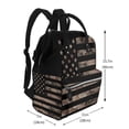 thumbnail image 2 of Pofeuu American Flag with Desert Camouflage Print Diaper Bag Backpack, Multifunction Travel Pack Maternity Baby Changing Bags, Large Capacity, Waterproof, 2 of 6