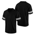 thumbnail image 4 of Replica Football Jerseys for Men Unisex Classic Blank Workout Sport Shirts Casual Fitness Outfits Black L, 4 of 5
