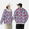 thumbnail image 4 of Gaeub Cartoon Lobsters 2 Men's and Women's UPF 50+ Long-Sleeved Sun Protection Clothing, Fishing Shirt Long Sleeve Zip-Large, 4 of 7