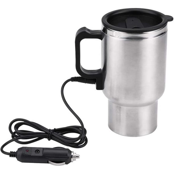 Auto Heizung Tasse Wasserkocher, Auto elektrische Tasse, Edelstahl Kaffee  Tee 450ml 12V 