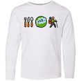 thumbnail image 3 of Inktastic Hiking Eat Sleep Hike Long Sleeve Youth T-Shirt, 3 of 5