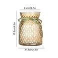 thumbnail image 3 of AuroraX Clear Glass Vase for Flowers Elegant Glass Vase Centerpiece Modern Cylinder Tall Minimalist Clear Vase for Home Decor Gold, 3 of 6