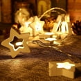 thumbnail image 4 of Wooden Star Fairy String Light Valentine's Day Star Shaped String Light Battery Operated String Led Light for Christmas Holiday Wedding Garden Birthday Party Indoor, 4 of 6