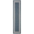 thumbnail image 6 of SAFAVIEH Machine Washable Rug Indoor/Outdoor Bermuda Collection - Bermuda Isidora Geometric Machine Washable Indoor/Outdoor Runner Rug, Dark Blue/Ivory, 2' x 6', 6 of 10