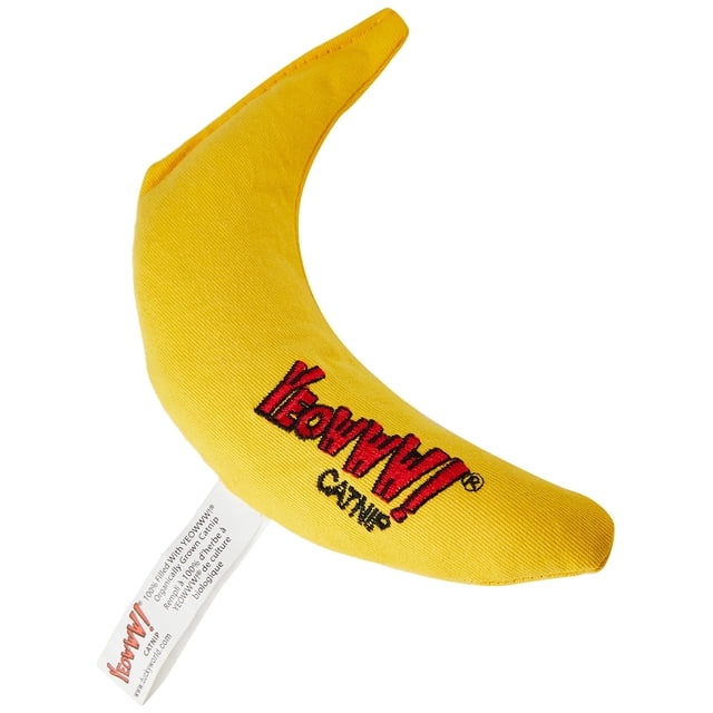 Juguete de hierba gatera Yeowww! Plátano amarillo para gatos