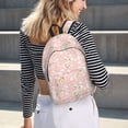 thumbnail image 6 of Naloa Easter Bunny Canvas Backpack for Men Women Rucksack Casual Travel Daypack College Tote Satchel Bookbag for Teens-Medium, 6 of 7