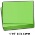 thumbnail image 2 of Hamilco Colored Scrapbook Cardstock Paper 4x6 Card Stock Paper 65 lb Cover 100 Pack Green Apple, 2 of 6