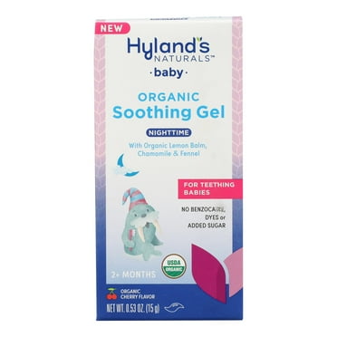 Hyland'S Naturals Baby Organic Nighttime Soothing Gel, Cheery Flavor, 0.53 Oz