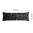 thumbnail image 5 of Gothic Moon & Star Body Pillow Cover 20x54 - Dark Celestial Pillowcase with Invisible Zipper - Soft Steampunk Aesthetic Full-Length Pillow Protector, 5 of 5