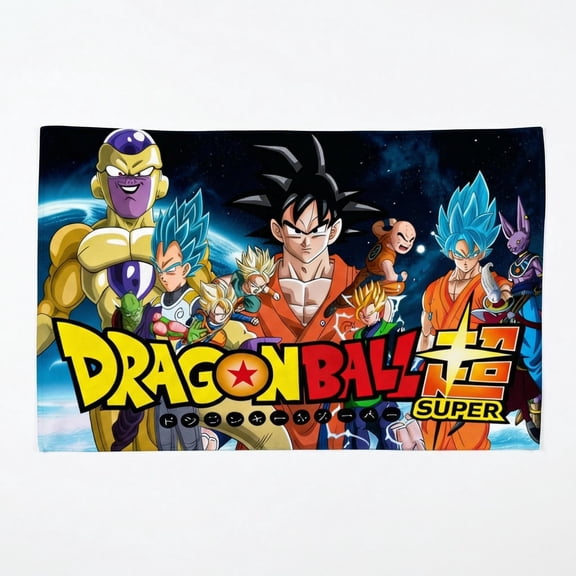 Dragon Ball Beach Towel, 35.4x70.9 Inch Large Anime Beach Towel, Quick Dry Kids Beach Towel, Dragon Ball Towel Swim Pool Bath Towel for Boys Girls