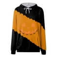 thumbnail image 5 of Godom Halloween Hoodies for Women 2025 cute Pumpkin Face Print Essentials Hoodie Sweatshirts Pullover, 5 of 6