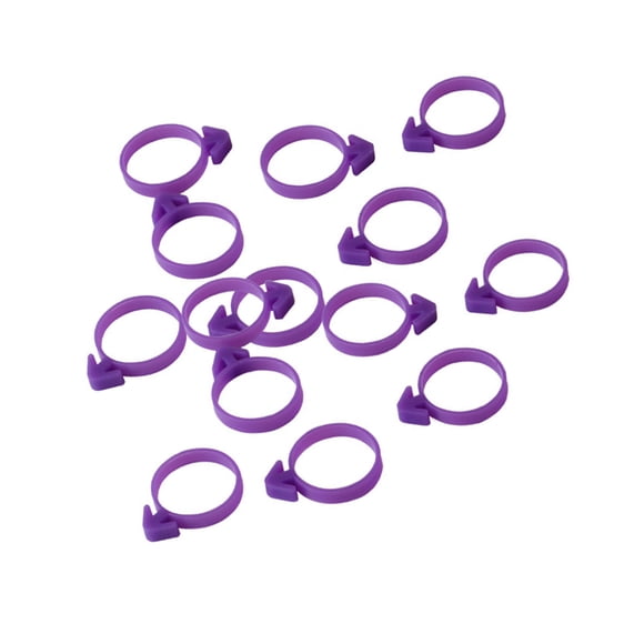 BESTYASH Anneau d'Étanchéité pour Sac à Glaçage 12 Pcs Coupleurs en Silicone Violet pour Cuisson et Usage en Cuisine