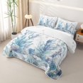 thumbnail image 3 of Erosebridal Watercolor Seagrass Coral Twin Quilt Set,Seashell Starfish Underwater Twin Coverlet Set For Boys,2pcs, 3 of 7