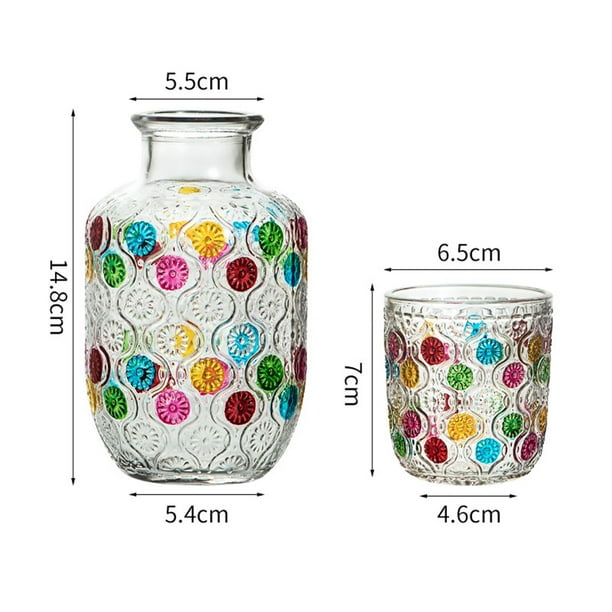 DADEA Ensemble Carafe à Eau Et Verre De Chevet, Carafe à Eau De 28