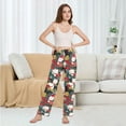 thumbnail image 6 of FORMRS Women's Pajama Pants with Pockets Soft Comfy Loungewear Sleep Bottom, Sizes S-2XL, Black Lucky Cat, 6 of 8