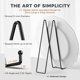 thumbnail image 2 of Soporte para platos TR-LIFE Heavy Duty, metal de 14 pulgadas (paquete de 4), 2 of 7