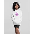 thumbnail image 2 of Sweet Pink Dino She Rex Hoodie Juniors -Image by Shutterstock,  Small, 2 of 4