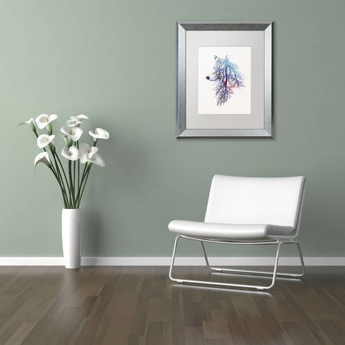 Trademark Fine Art 'My Roots' Canvas Art by Robert Farkas, White Matte, Silver Frame