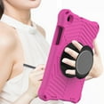 thumbnail image 3 of Dteck Kids Case for Samsung Galaxy Tab A 8.0 inch 2019 SM-T290/T295, Heavy Silicone Shockproof Case Kids Friendly Cover with Shoulder Strap/Handle Stand, Rose, 3 of 7