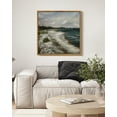 thumbnail image 4 of Drsoum Vintage Ocean Seascape Canvas Wall Art 16x16in Natural Framed Seaside Coastal Scenery Classic Bedroom Office Decor, 4 of 5