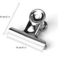 thumbnail image 2 of 2.5 Inch Bulldog Paper Clips,20 Pcs Metal Binder Clips Paper Clamps for Home Office Food Bags Files Fixing, 2 of 4