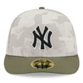 thumbnail image 2 of Men's New Era Light Beige/Olive New York Yankees 2025 Armed Forces Day Low Profile 59FIFTY Fitted Hat, 2 of 5