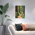 thumbnail image 3 of CozyNet Majestic Forest Trail Surrounded By Towering Sequoias And Ferns Wall Art Prints With Frame Canvas Perfect for Living Room & Bedroom, Ready to Hang, Wall Decor 12"x16"in, 3 of 4