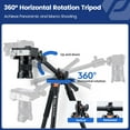 thumbnail image 3 of Fotopro Horizontal Camera Tripod 75 Inch Aluminum 360 Degree Ball Head Quick Release Plate DSLR Tripod for Travel Video, 3 of 8