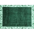thumbnail image 1 of Ahgly Company Machine Washable Indoor Rectangle Abstract Turquoise Blue Modern Area Rugs, 8' x 10', 1 of 4