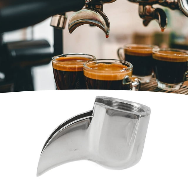 Espresso Portafilter, Double Portafilter Spout Semi Automatic Espresso Machine Replacement Parts 2 Ways Spout for Portafilter Barista Coffee Machine Accessory Infuser