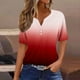 thumbnail image 2 of Mujeres de Algodón de Verano Tops de Color Sólido Casual Mediano de Manga Corta de Cuello Redondo, Camisa Ligera de Algodón de Imitación, 2 of 5